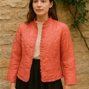 Chico's Coral‎ Puffer Jacket